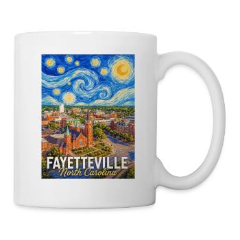 Fayetteville North Carolina Sternennacht - Tasse - Weiß - Rechts