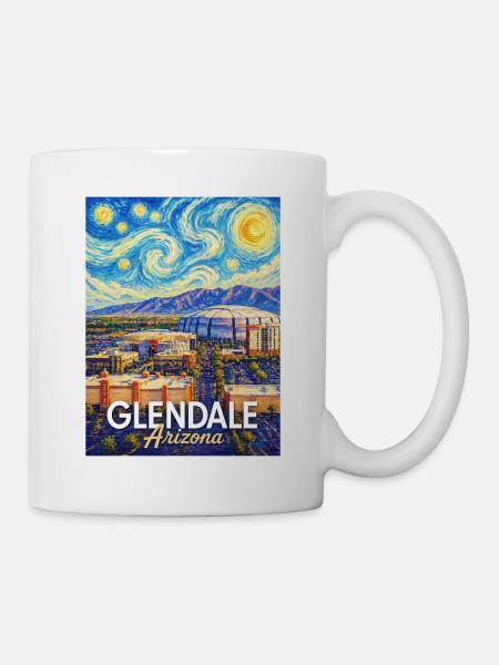 Glendale Arizona Sternennacht - Tasse - Weiß