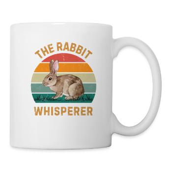 Rabbit Whisperer Funny Bunny Pet Owner Gift - Mug - white - Right