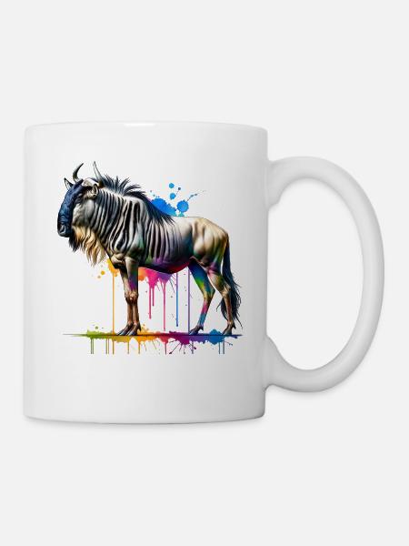 Gnu Geschenk - Tasse - Weiß