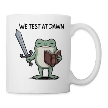 Dawn Frog Knight: Sword & Book - Mug - white - Right