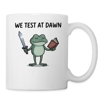 Dawn Frog Warrior: Sword and Book - Mug - white - Right
