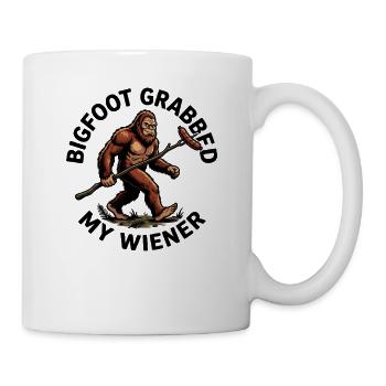 Camping drôle Sasquatch Bigfoot a eu mon pénis - Mug blanc - blanc - Droite