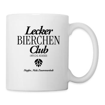Lecker Bierchen Club - Tasse - Weiß - Rechts