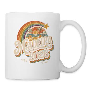Madeira 2026 Retro Sonnenuntergang - Tasse - Weiß - Rechts