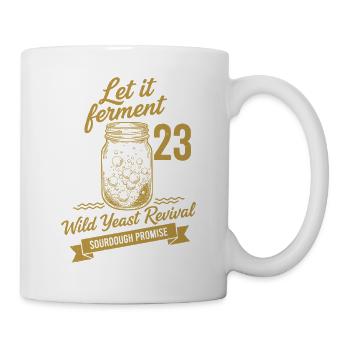 La cuisson du pain au levain laisse fermenter - Mug blanc - blanc - Droite