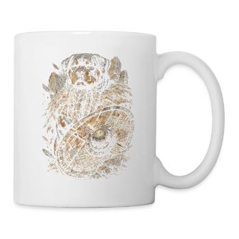 Chien viking rottweiler - Mug blanc - blanc - Droite
