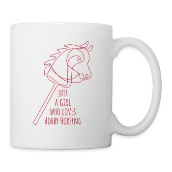 Juste une fille qui adore le passe-temps de monture | Équitation - Mug blanc - blanc - Droite