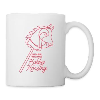 Juste une fille qui adore le passe-temps de monture | Équitation - Mug blanc - blanc - Droite