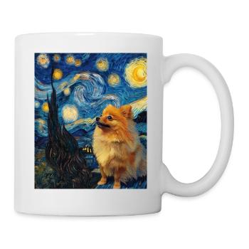 Zwergspitz Spitz Pomeranian - Mug blanc - blanc - Droite