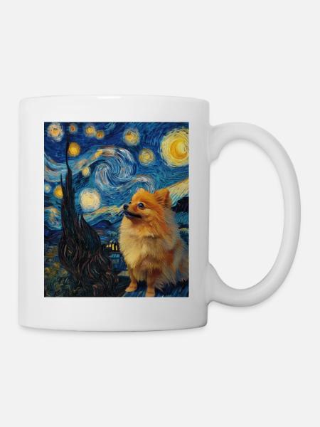 Zwergspitz Spitz Pomeranian - Tasse - Weiß