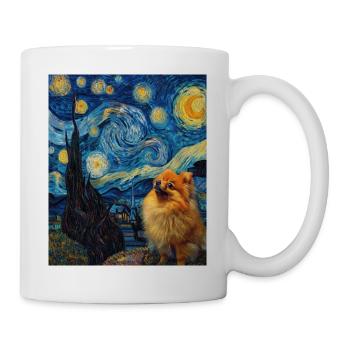 Zwergspitz Spitz Pomeranian - Mug blanc - blanc - Droite