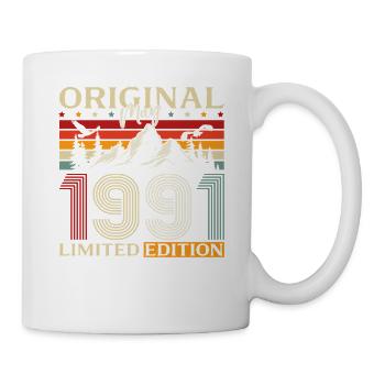 Cadeau du 35e anniversaire Original mai 1991 - Mug blanc - blanc - Droite