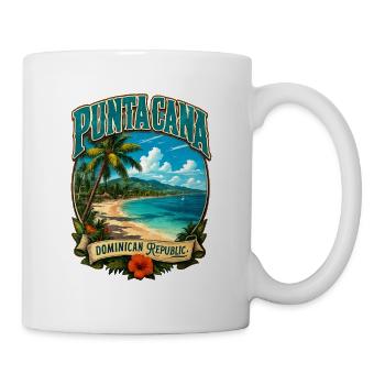 Punta Cana, plage de la République dominicaine - Mug blanc - blanc - Droite