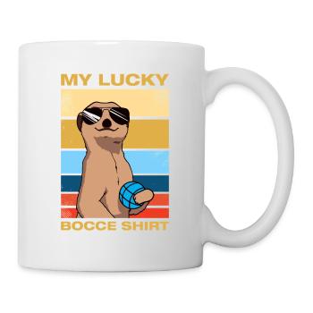 My lucky bocce Petanque Boule Boulespieler - Tasse - Weiß - Rechts
