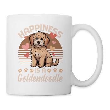 Race de chien Goldendoodle - Mug blanc - blanc - Droite