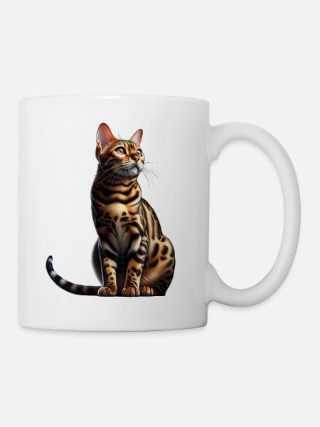 Bengalkatze - Tasse - Weiß