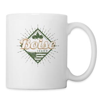Boise City, Idaho, États-Unis, Vintage USA - Mug blanc - blanc - Droite