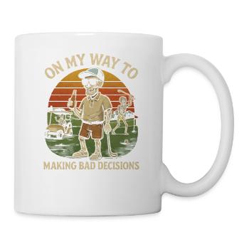 Golf Humor On My Way To Making Bad Decisions - Mug - white - Right