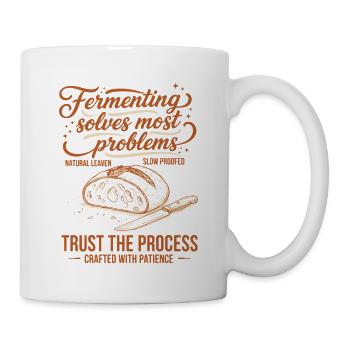Sauerteigfermentation löst Probleme - Tasse - Weiß - Rechts