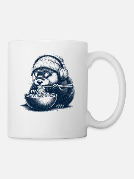 Ramen Otter - Tasse - Weiß