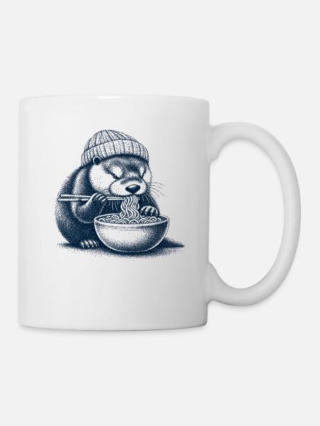 Ramen Otter  - Tasse - Weiß