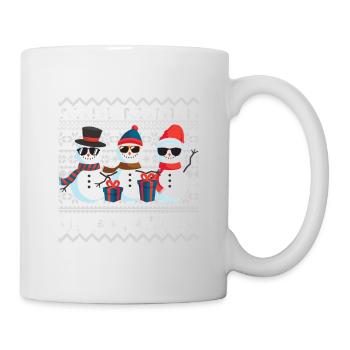 Snowmies Weihnachten Vilain Pull de Noël - Mug blanc - blanc - Droite