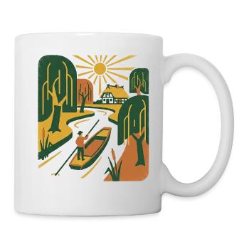 Nature rétro vintage - Mug blanc - blanc - Droite