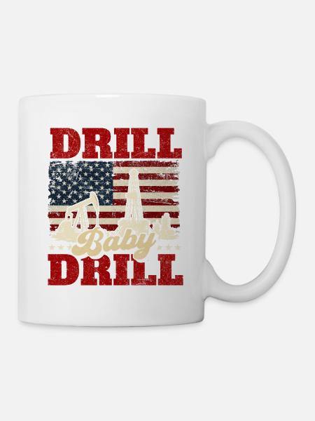 Drill Baby Bohrer Ölfeldarbeiter - Tasse - Weiß