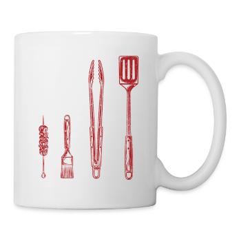 Outils de barbecue Grill US Flag Pitmaster - Mug blanc - blanc - Droite