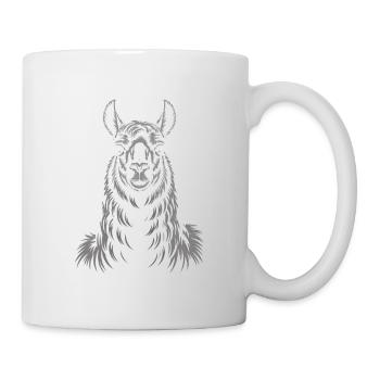 Llama Portrait - Mug - white - Right