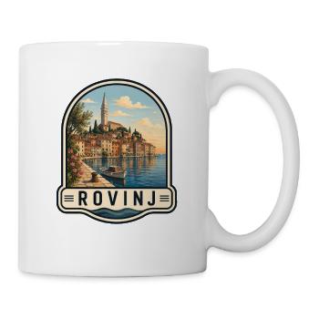 Rovinj Kroatien Altstadt Adriatisches Meer Urlaub - Tasse - Weiß - Rechts