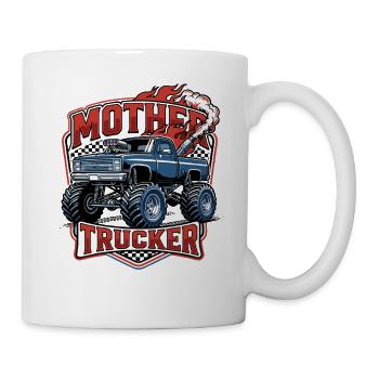 Mother's trucker  Funny Monster Truck Mom - Mug blanc - blanc - Droite