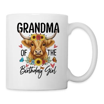 Grandma Of The Birthday Girl - Tasse - Weiß - Rechts