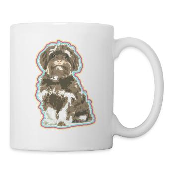Yorkshire Lover – Cute Pup Art - Mug - white - Right