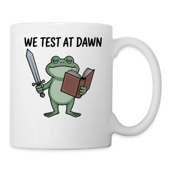 Le Chevalier Grenouille à l’Aube lit à l’aube - Mug blanc - blanc - Droite