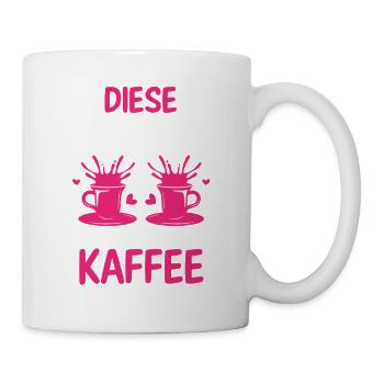 Kaffee Kaffeeliebhaber Mutter Mama - Tasse - Weiß - Rechts