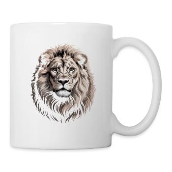Lion - Mug blanc - blanc - Droite