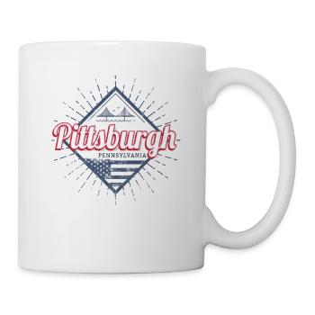 Pittsburgh City, États-Unis, Pennsylvanie - Mug blanc - blanc - Droite