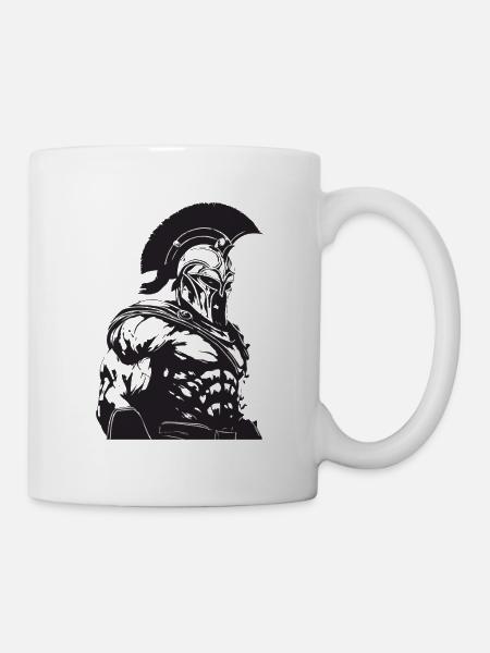 Spartaner Gladiator Bodybuilding - Tasse - Weiß