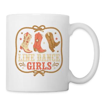 Filles de danse en ligne - Mug blanc - blanc - Droite