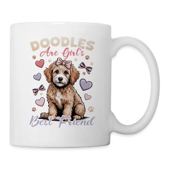 Race de chien Goldendoodle - Mug blanc - blanc - Droite
