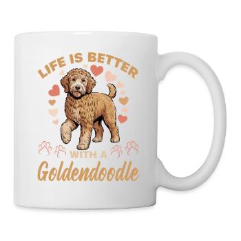 Goldendoodle Dog Breed - Mug - white - Right