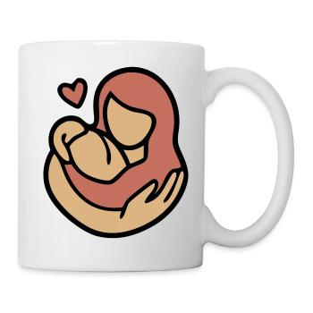 Étreinte Mère-Enfant Amour - Mug blanc - blanc - Droite