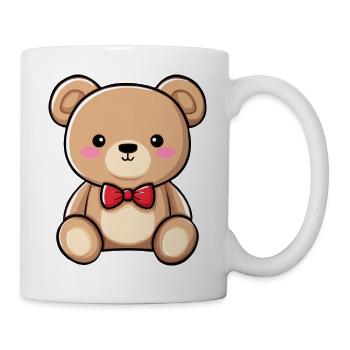 teddy bear, cute child plush, teddy bear - Mug - white - Right