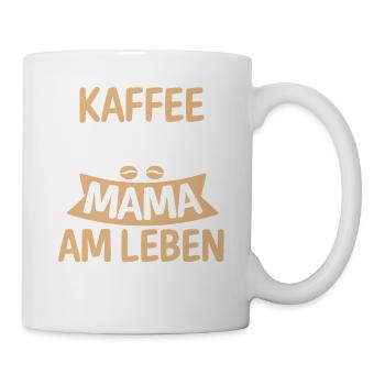 Kaffee Kaffeeliebhaber Mutter Mama - Tasse - Weiß - Rechts