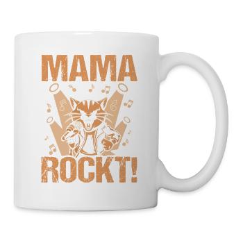 Cat Mom Cat Cool Rocker Mom - Mug - white - Right