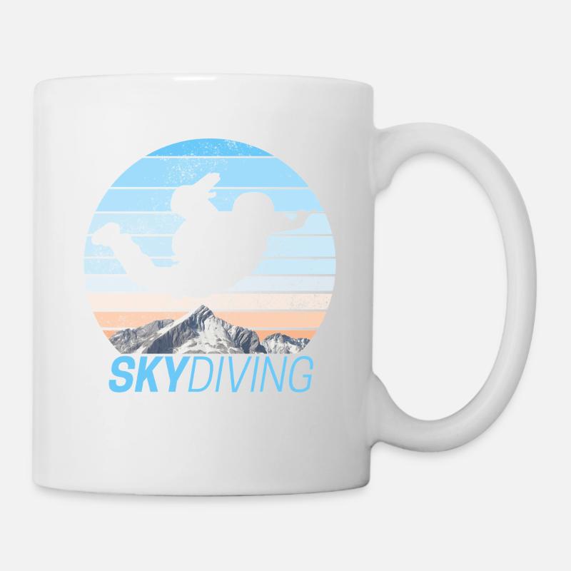Skydiving Skydiving Sunset - Mug - white