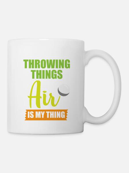 Diskuswurf Diskuswerfen Diskus diskuswerfer - Tasse - Weiß
