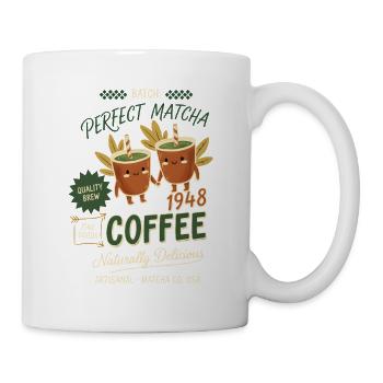 Perfect Matcha Coffee Naturally Delicious - Tasse - Weiß - Rechts
